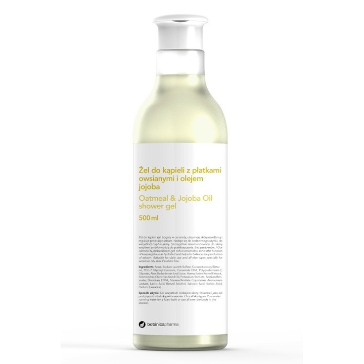 Tusfürdő, Botanicapharma, zabpehellyel és jojobaolajjal, 500 ml