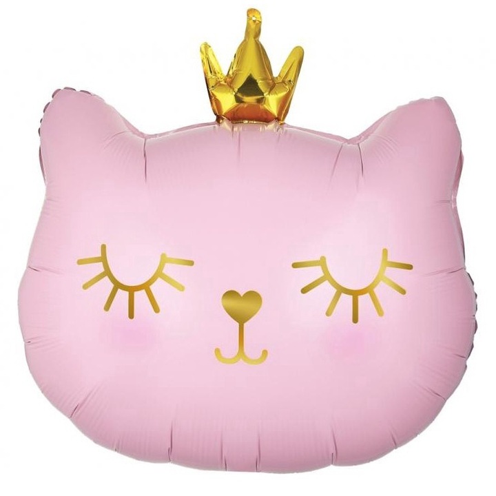 Balon pisica, Amscan, Folie, 42cm, Multicolor