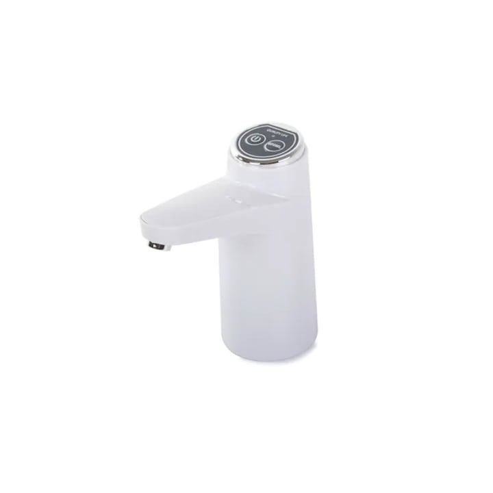 Електрическа помпа за бутилка вода, диспенсър, USB зареждане, дозиране 600 мл, бяла