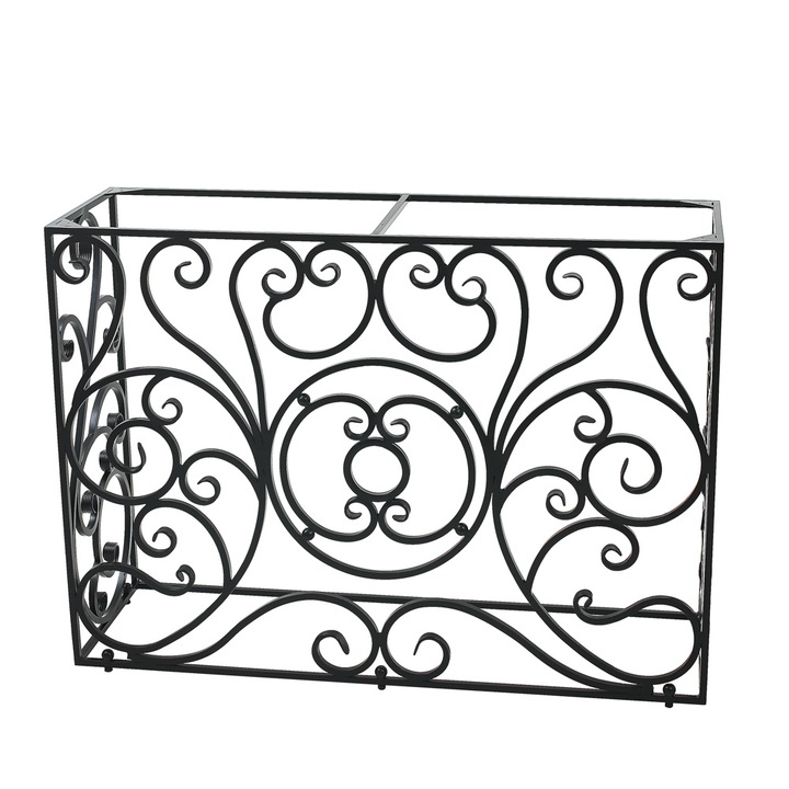 Конзолна маса Арт Нуво мебели, черно ковано желязо, боядисване на електростатично поле, първокласни покрития