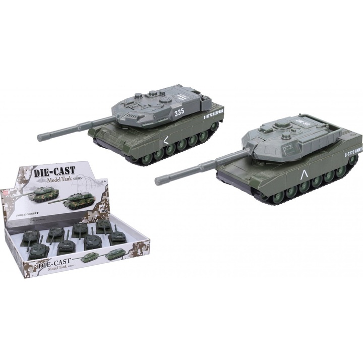 Set de 8 tancuri pentru copii, Puzzle, 14.5 cm
