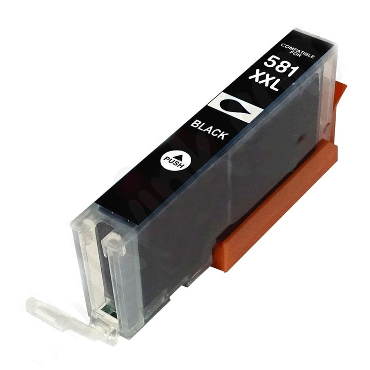 Cartus compatibil cu Canon CLI581B, negru, 750 pagini