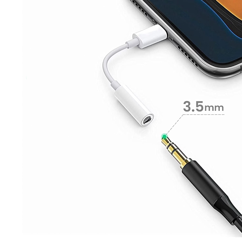 Adaptor Jack Lightning compatibil cu iPhone pentru casti sau auxiliar