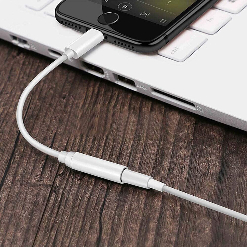 Адаптер Jack Lightning, Съвместим с iPhone слушалки или помощно ...