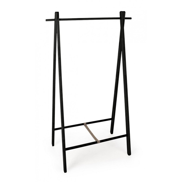 Daiki fekete fa ruhatartó 91x50x151 cm