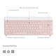 Комплект безжична клавиатура + Мишка Logitech MK470, Slim, layout US INTL, Rose