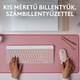 Комплект безжична клавиатура + Мишка Logitech MK470, Slim, layout US INTL, Rose
