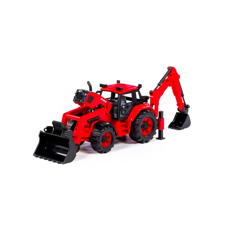 Kotró traktor rakodóval, 31x15x14,5 cm, Polesie