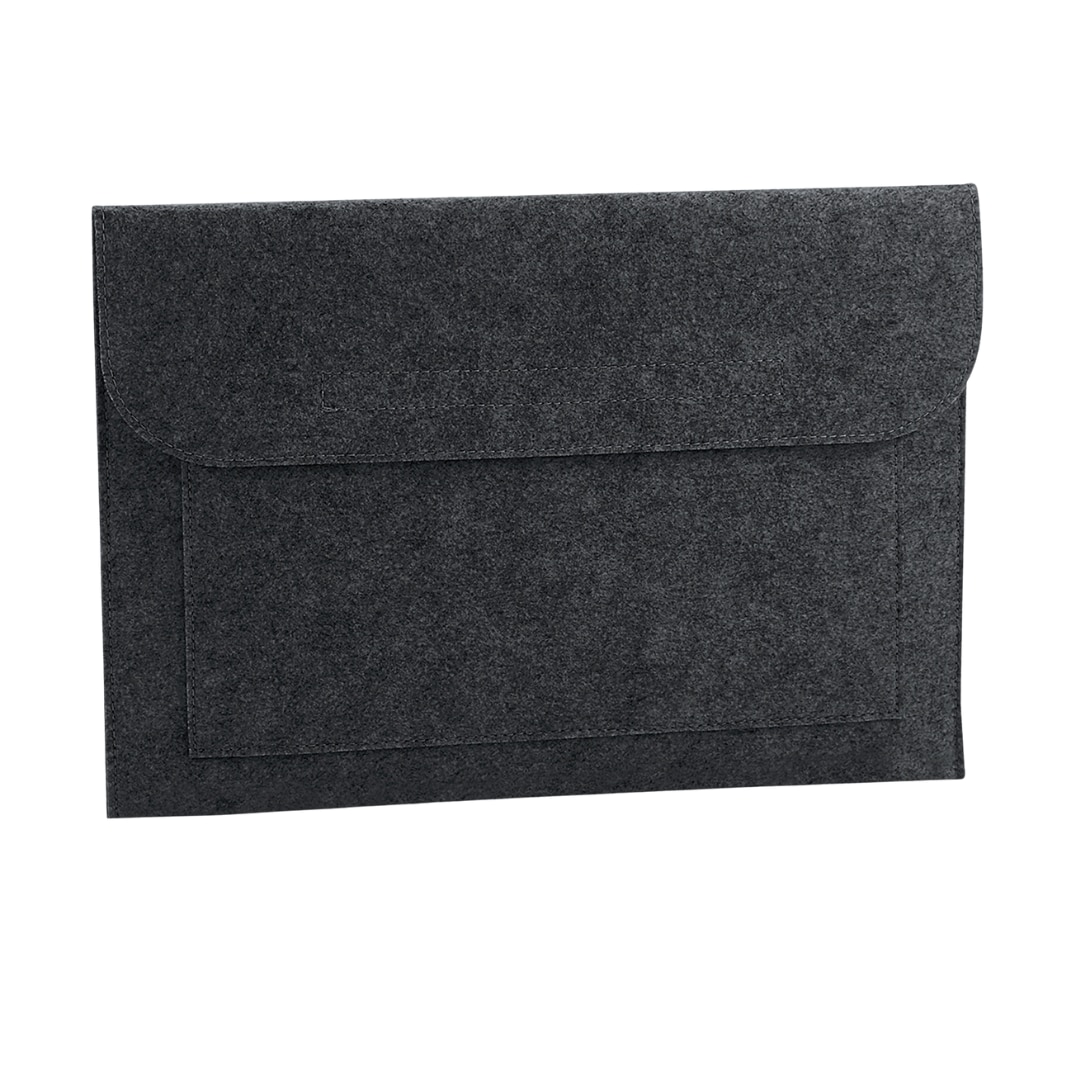 Husa de laptop Felt, compatibila cu Apple MacBook Air, MacBook Pro Touch Bar, 15.6" Inch si documente A4, Ronic, 41,5 x 28 cm, Charcoal
