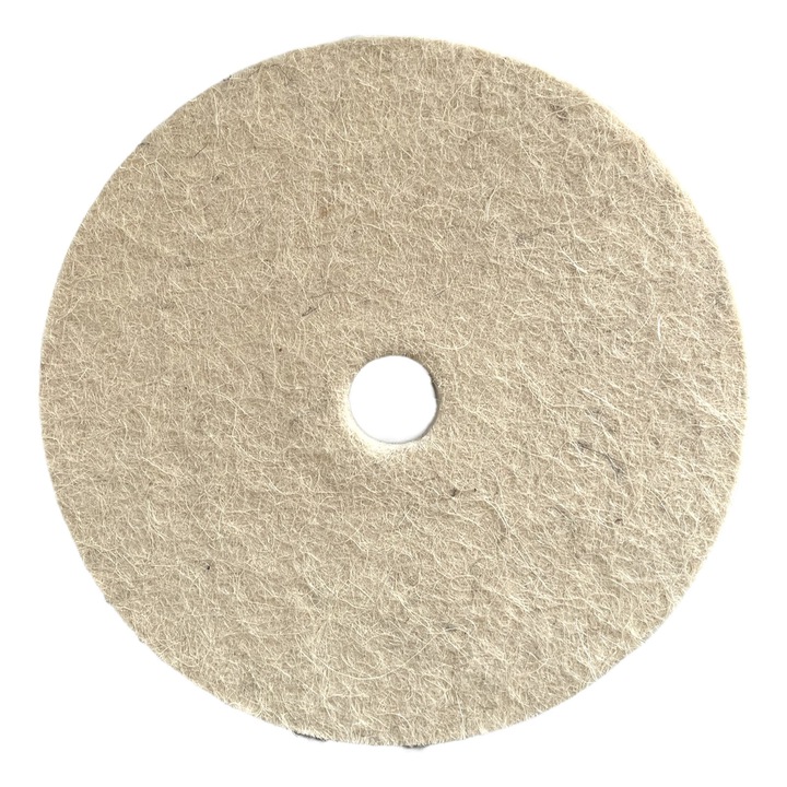 Disc pasla alb 150mm pentru slefuit si lustruit gaura 20mm, grosime 20mm, TS-3384 150 mm