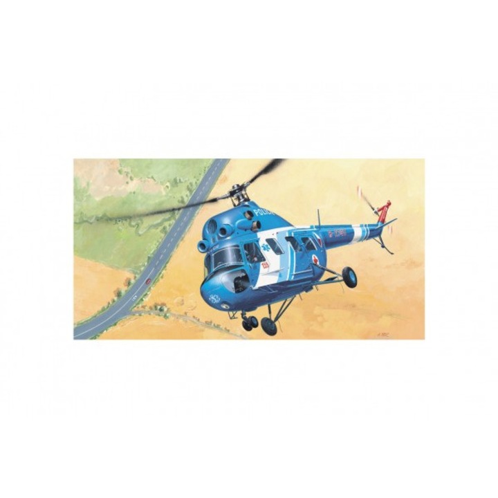 Model Kliklak Elicopter Mil Mi 2 - Politie 27,6x30 cm