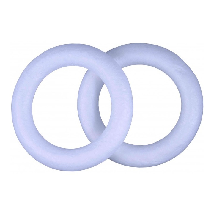 Set 2-3 cerculete mari Colorarte polistiren, 12cm