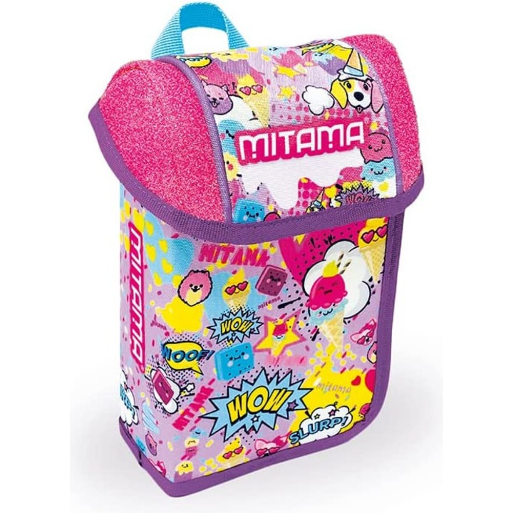 Penar Echipat Upside, Mitama, cu 1 Fermoar si 2 Extensii, 43 Piese, 23.5x14x8.5cm, IceCream, Roz