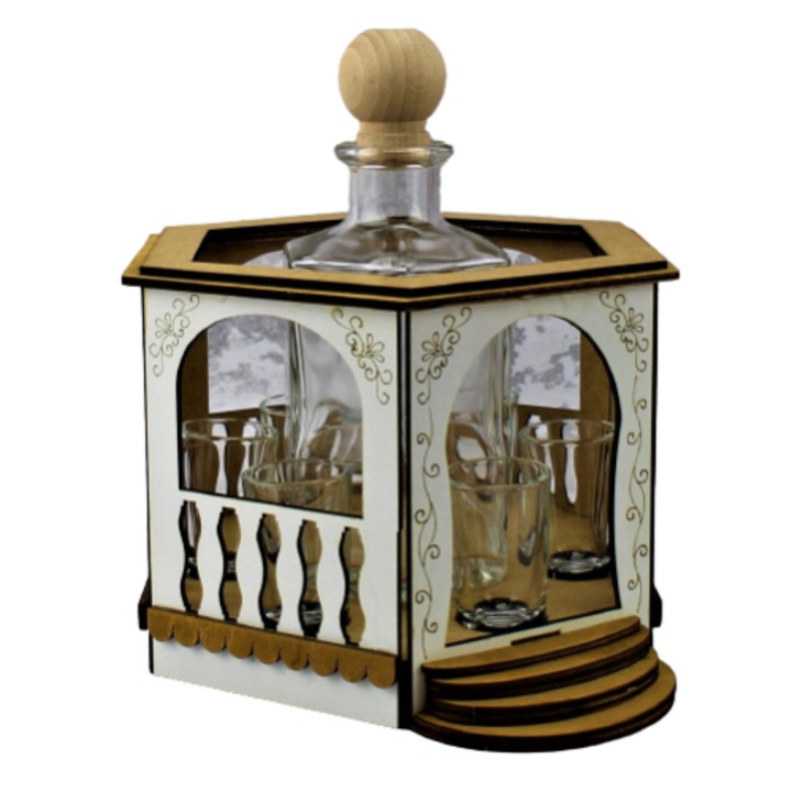 Kancsó szett 0,5l és 6 pohár 25ml, virana modell