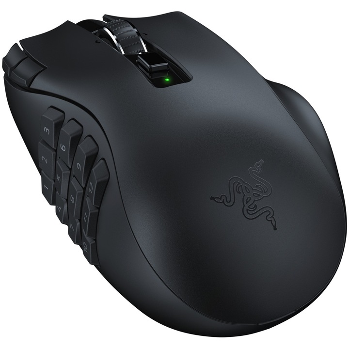 Mouse gaming wireless Razer Naga V2 HyperSpeed, 19 butoane, 30k 