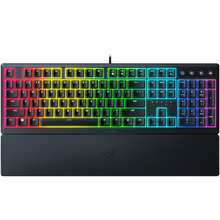 Клавиатура Gaming Razer Ornata V3, chroma RGB, US Layout, Черен
