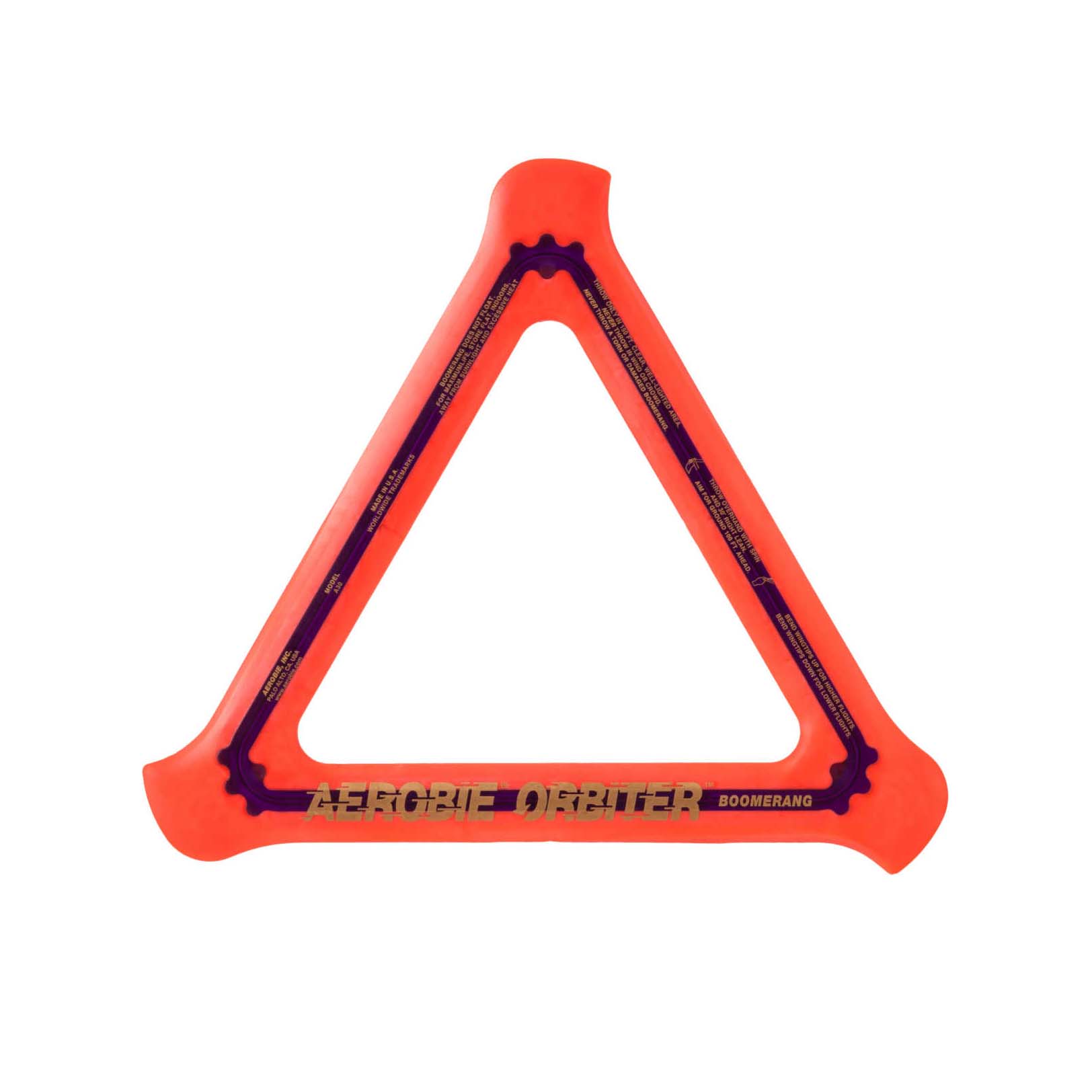 Bumerang triunghi Aerobie Orbiter Rosu