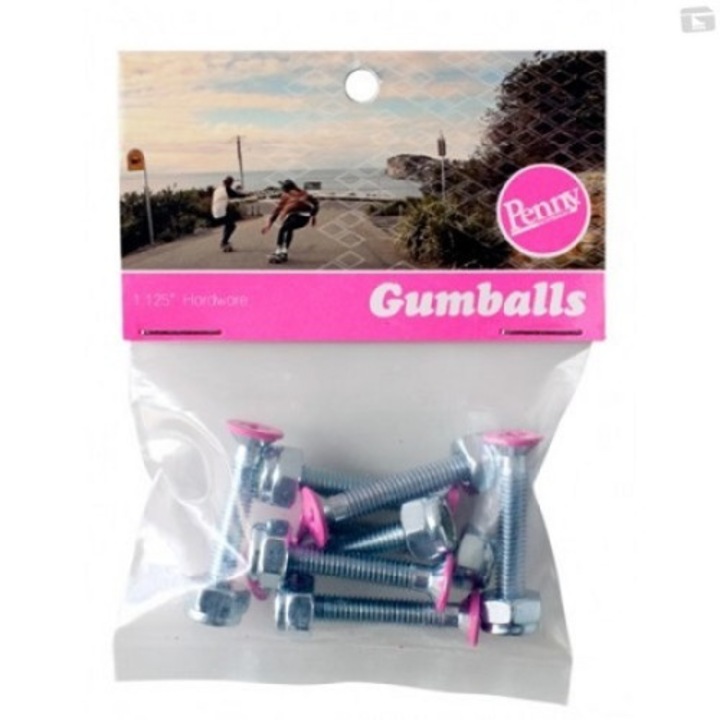 Kit prindere Penny suruburi+piulite pink