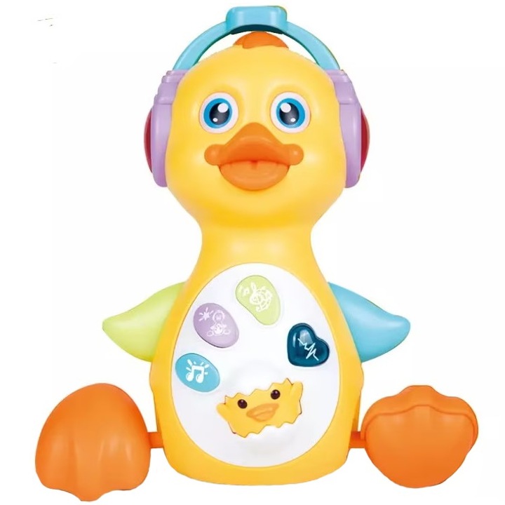 Jucarie interactiva si inteligenta cu lumini SOLTOY® Ratusca Waver care danseaza si canta diferite melodii si cantecele