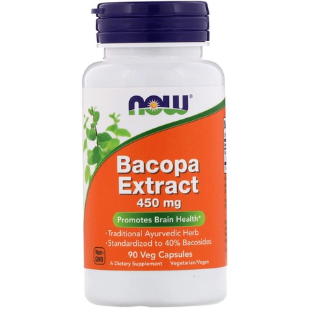 Бакопа екстракт, NOW, 450mg, 90 капсули - eMAG.bg