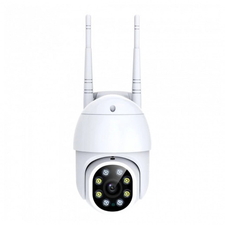 Camera Supraveghere IP PTZ Wireless, 355°, 1080p, LED+IR, Exterior, ONVIF, NVR, Senzor Miscare, Microfon