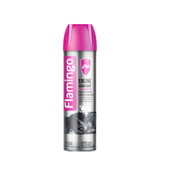 Спрей пяна обезмаслител за повърхността на двигателя, Flamingo, F008, 650мл
