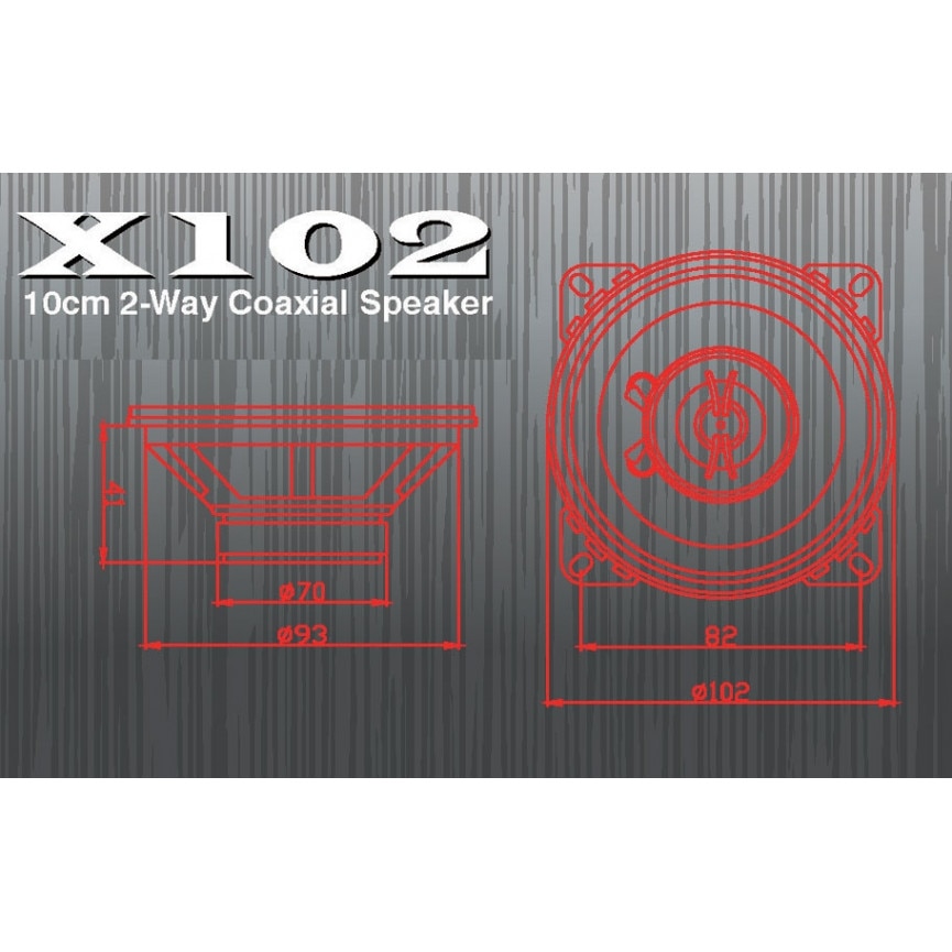 Excalibur X693 3-weg auto luidspreker 16 x 23 cm/6 x 9 500 W paar prijs voor vele Ford, Mazda of FIAT voertuigen, zwart