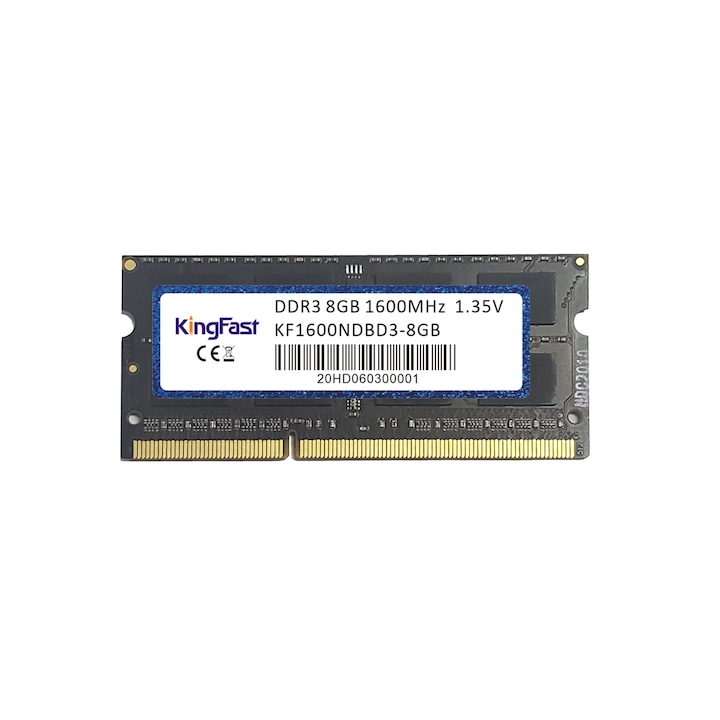 Memorie Kingfast 8GB SODIMM DDR3, 1.35V, 1600Mhz