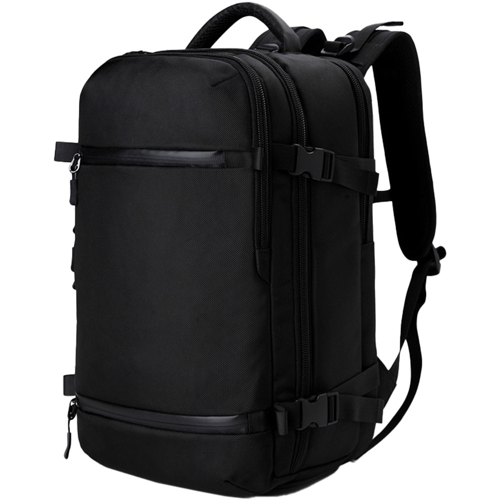 Rucsac universal extensibil, laptop & port USB, calatorie, spatiu incaltaminte, impermeabil, OZUKO OZ8983SBK Negru