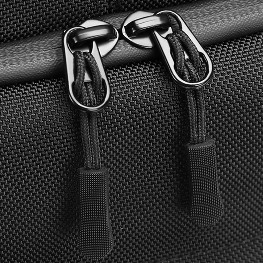 Rucsac laptop 15,6 inch, multifunctional, rezistent la stropi de apa, sistem fixare pe valiza, buzunar antifurt, buzunare multiple, OZUKO, OZ9409BK, Negru
