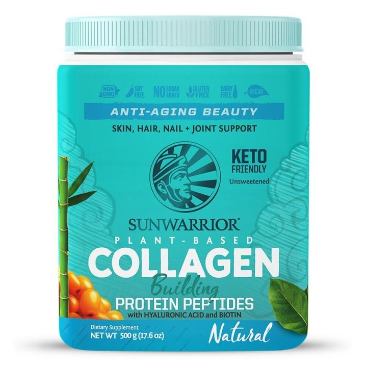 Колаген на прах Sunwarrior Collagen Building Protein Peptides Natural, 500 г
