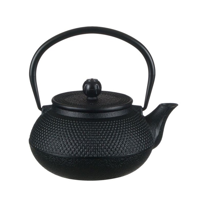Ceainic, Sakura, fonta, 600 ml, Negru
