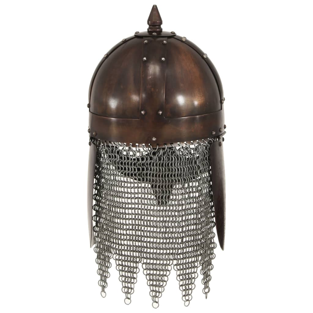 Coif de viking vidaXL, aspect antic, jocuri pe roluri, aramiu