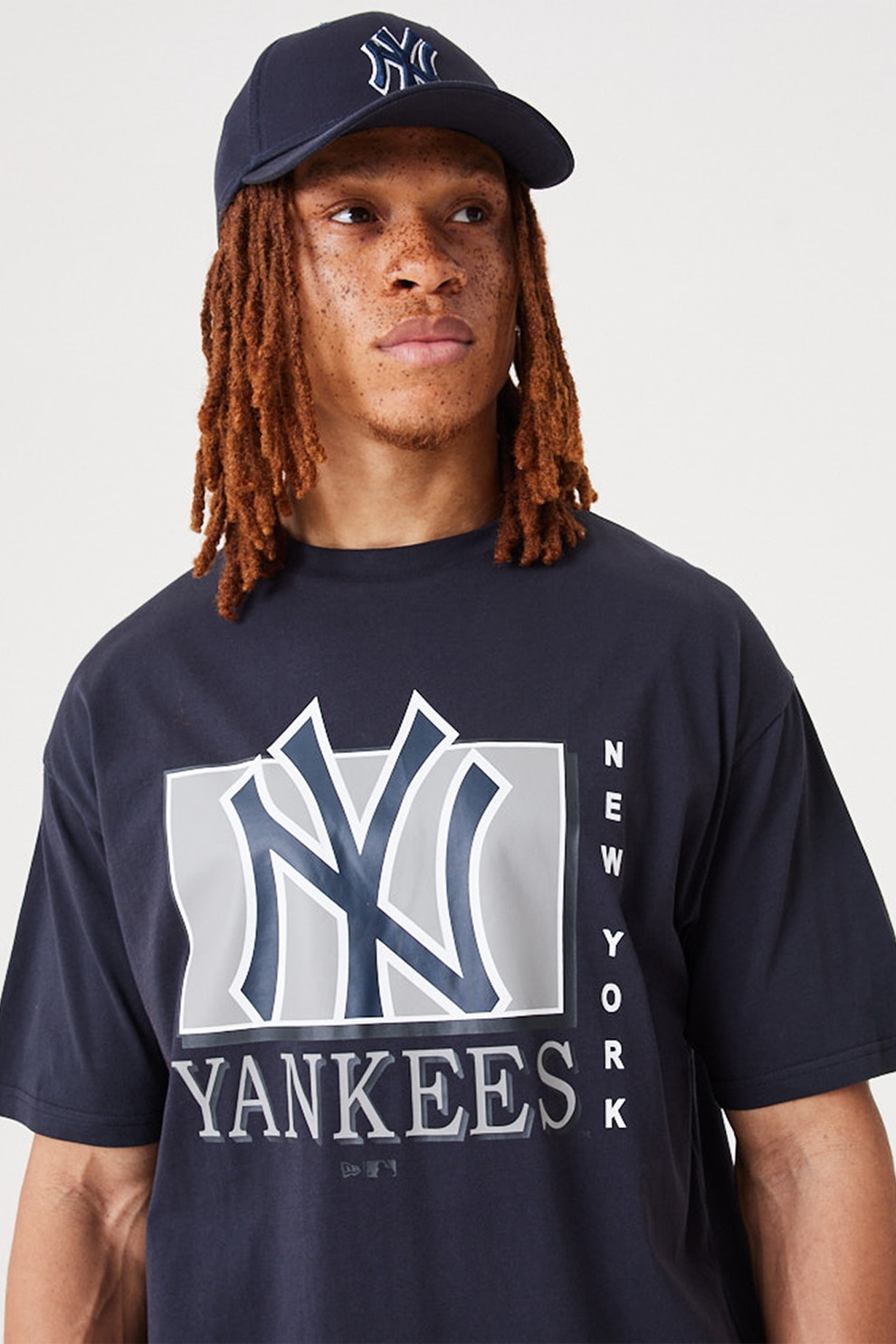 New Era, Tricou supradimensionat cu maneci cazute New York Yankees