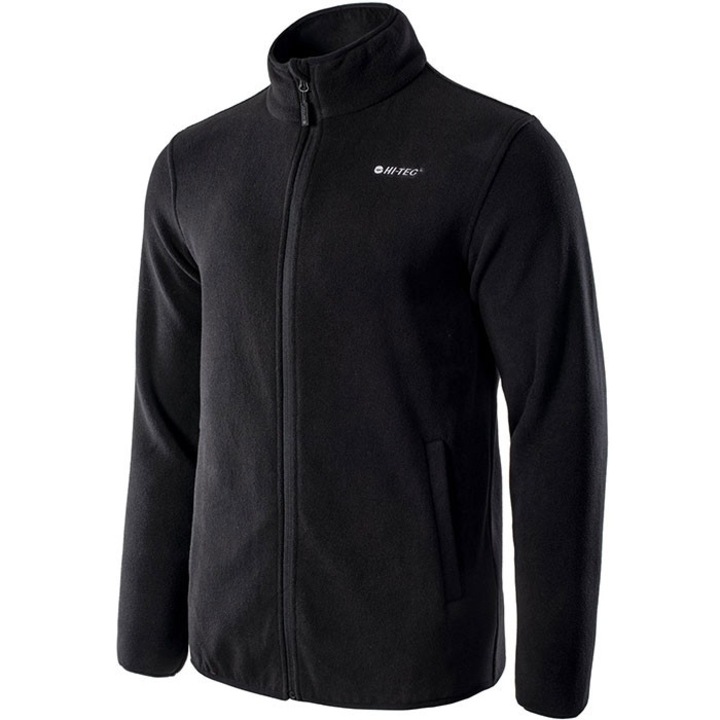 Jacheta Fleece Polar Hi-Tec Polar Zoe II, Din poliester, Marimea L, Negru