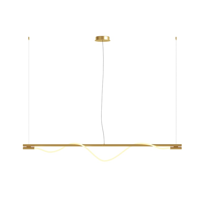 Полилей Maytoni Modern Tau, златен, 1LED, 21W, 910lm, 3000K, топла светлина