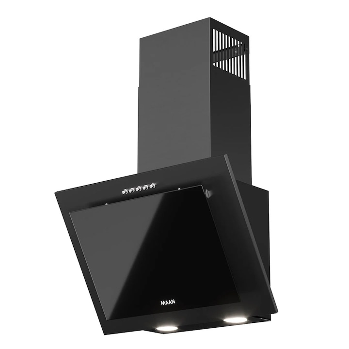 Hota incorporabila decorativa Bosch DWK98PR60, TouchControl, 3 trepte, Putere de absorbtie 840 mc/h, 90 cm, Sticla neagra