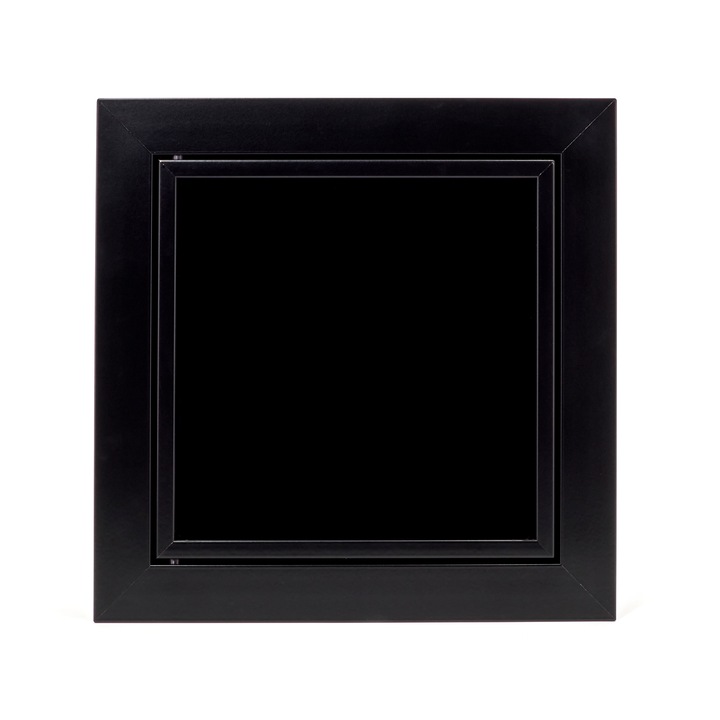 Usa de inspectie, Aluminiu, 300 x 300 mm, Negru