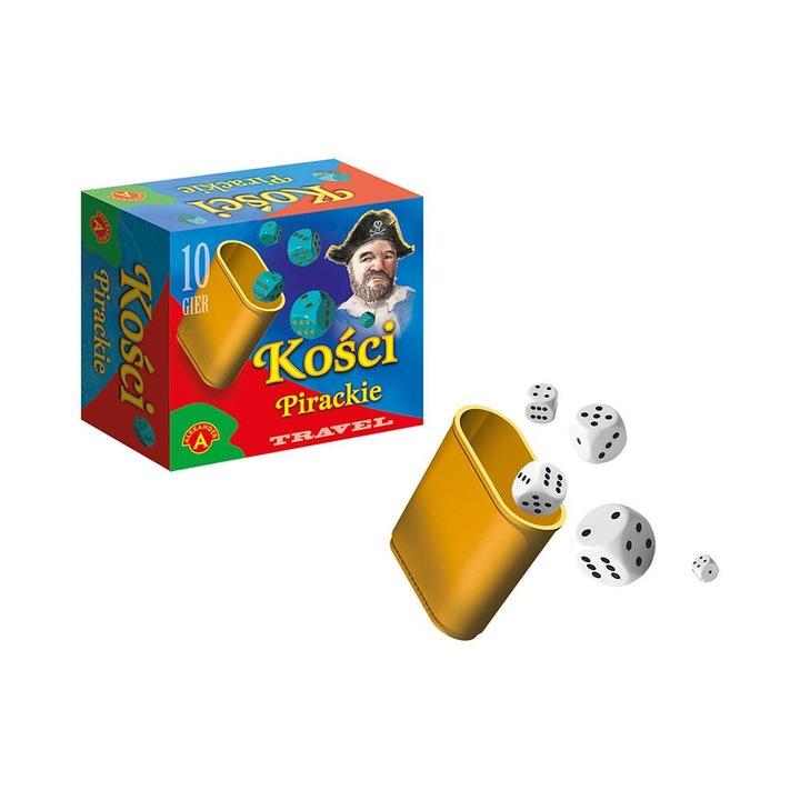 Настолна игра Travel Pirate Dice, Alexander, 8 елемента, 3+