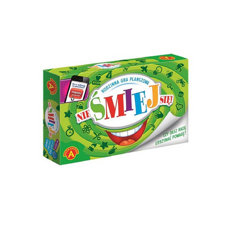 Настолна игра Не се смей!, Alexander, 128 елемента, 3-12 души, 8+