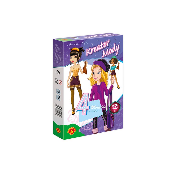 Joc de societate, Fashion Creator, 77 piese, Multicolor, 5 ani+