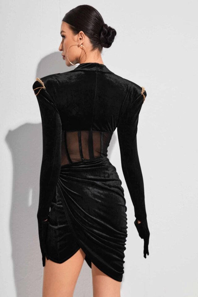 Body in Lycra® off-whe con tulle ricamato