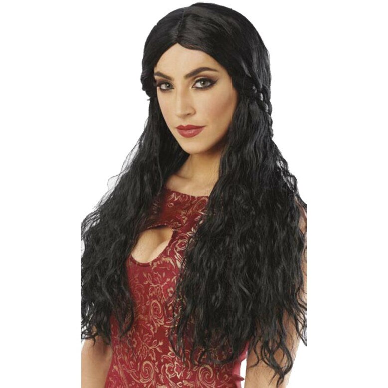 Peruca printesa medievala bruneta