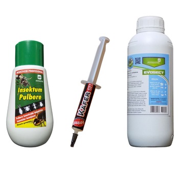 Oferta promo - Kafer gel 5 gr, praf eficient in combaterea gandacului negru de baie/ canalizare 150 gr, insecticid Evosect 1L Oferta promo - Kafer gel 5 gr, praf eficient in combaterea gandacului negru de baie/ canalizare 150 gr, insecticid Evosect 1L