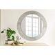 Oglinda de perete, Coloray, Beton Gri, Rotunda, Gri, rama, Ø60 cm, 010090550090300053880