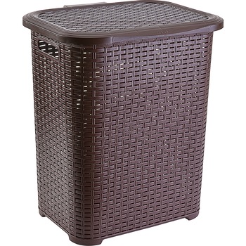 Cos de rufe Heinner Care, plastic rattan, 45 L, maro Cos de rufe Heinner Care, plastic rattan, 45 L, maro