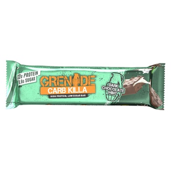 Baton proteic Grenade Carb Killa cu aroma de Ciocolata neagra si Menta, 60 g Baton proteic Grenade Carb Killa cu aroma de Ciocolata neagra si Menta, 60 g
