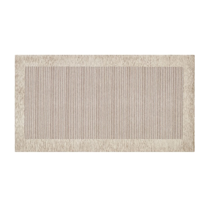 Covor bucatarie, Co.Ingros.Tex, Antiderapant, Bumbac/poliester, 55 x 190 cm, Bej