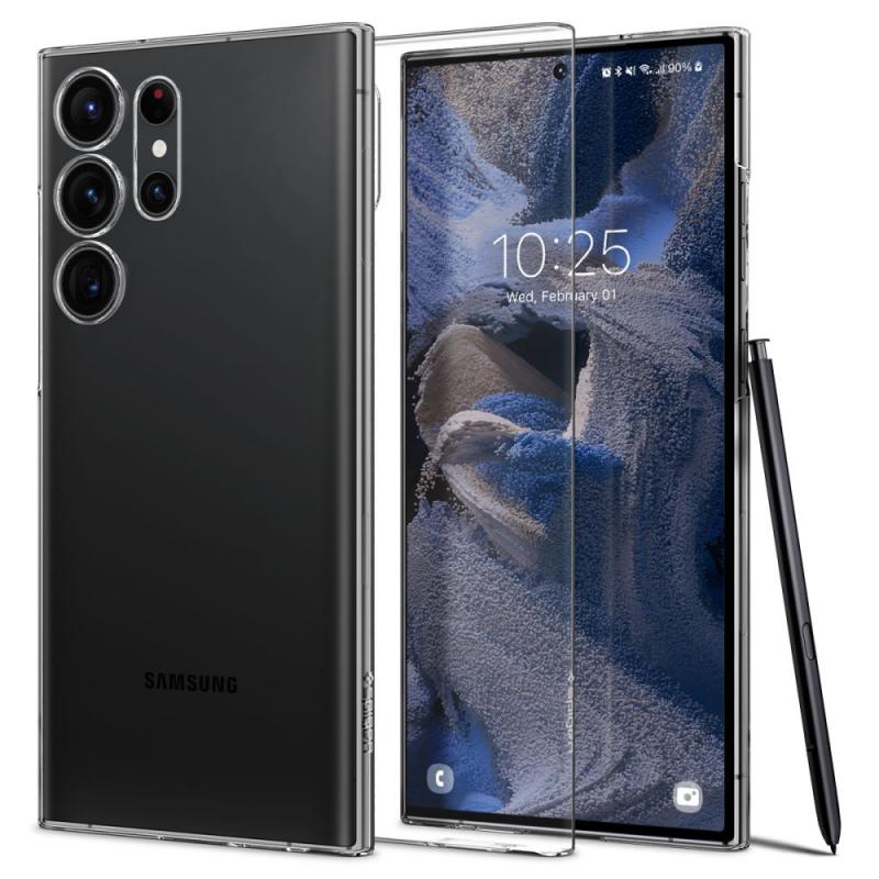 Carcasa Spigen AirSkin compatibila cu Samsung Galaxy S23 Ultra Crystal ...