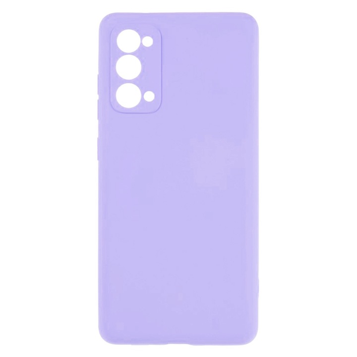 Husa de silicon pentru Samsung Galaxy S20, semi-rigida, cu finisaj mat, Soft Touch, interior microfibra, protectie camere, Lila